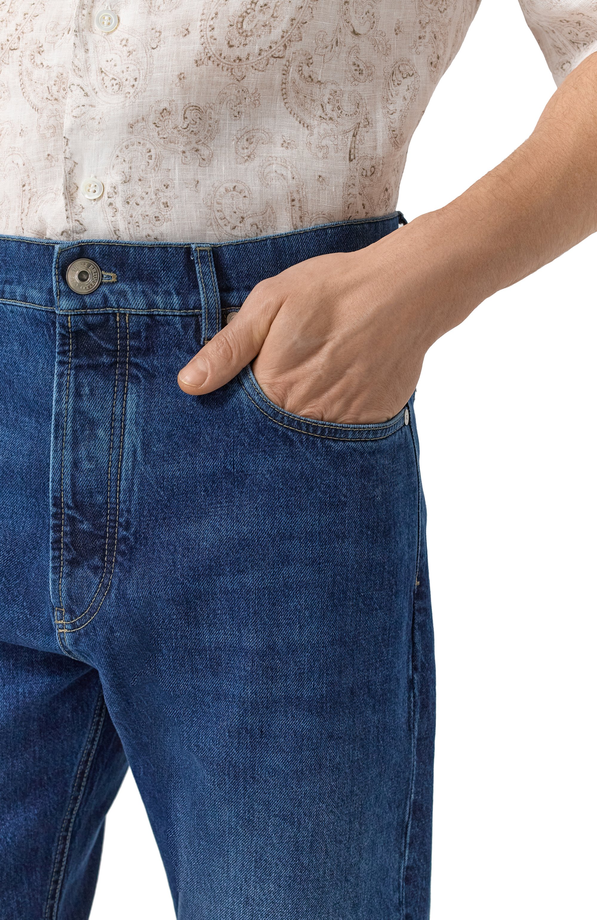 Джинсы iconic fit BRUNELLO CUCINELLI, арт. M241PB2346, фото 5