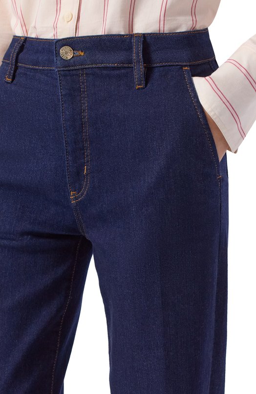 Джинсы The Straight Trouser Frame Denim 1026814/THE STRAIGHT TR0USER Синий  1026814/THE STRAIGHT TR0USER Фото 5