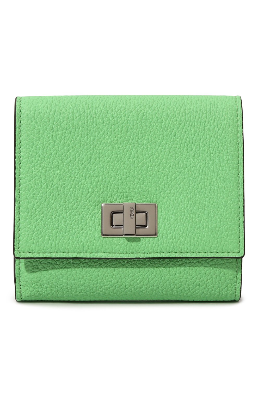 Кожаное портмоне FENDI зеленого цвета по цене 78850 руб., арт. 8M0438/A91B/F1L1C, фото 1 Кожаное портмоне FENDI, арт. 8M0438/A91B/F1L1C, фото 1