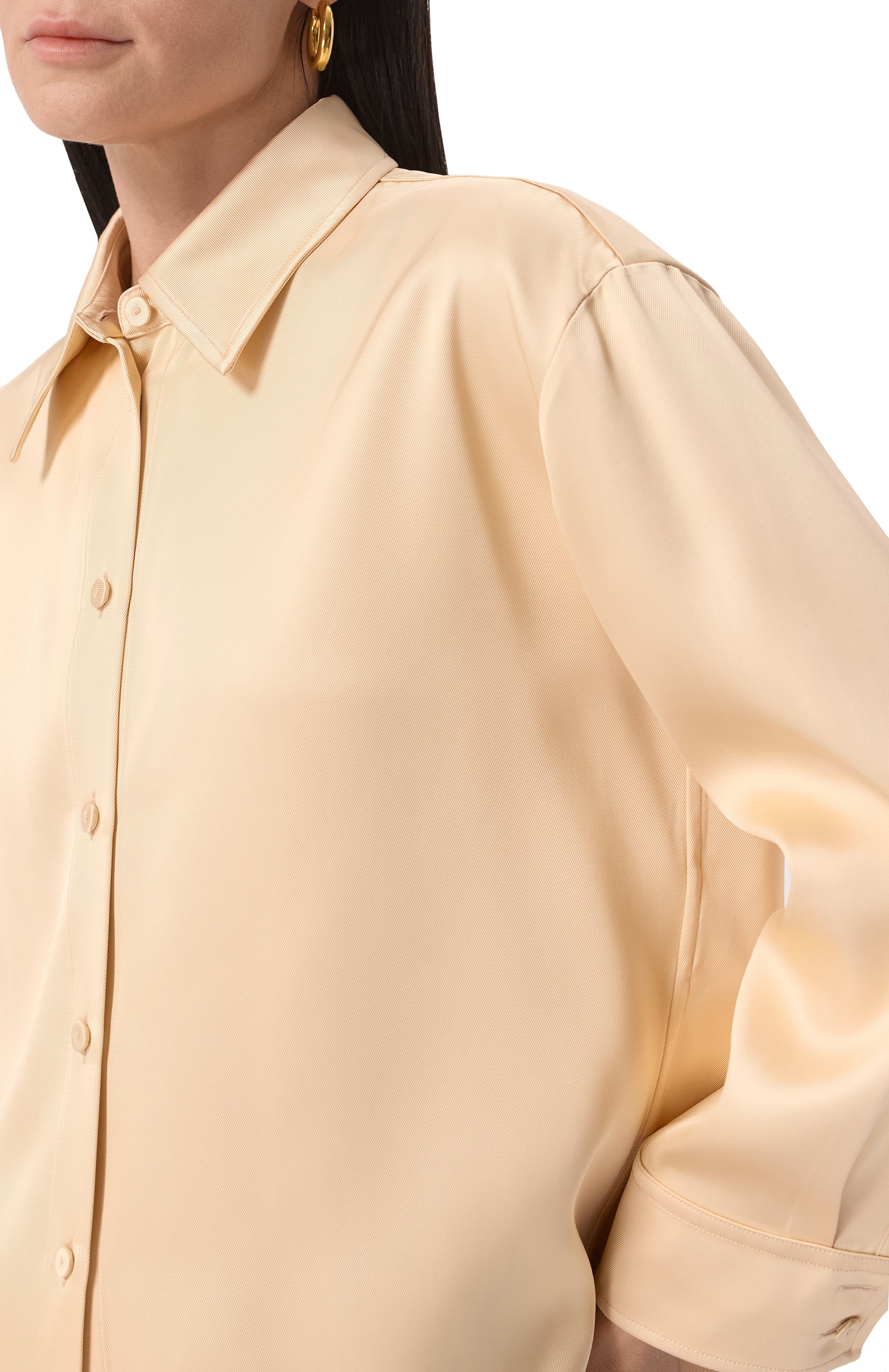 Рубашка из вискозы и шелка JIL SANDER, арт. J01DL0156/J65112, фото 5