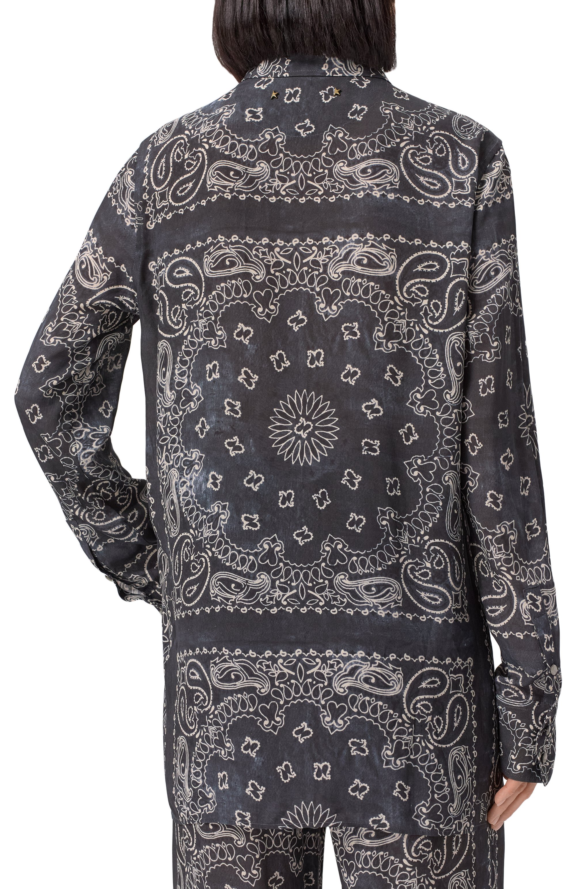 Рубашка из вискозы GOLDEN GOOSE DELUXE BRAND, арт. GWP00819.P001257, фото 4