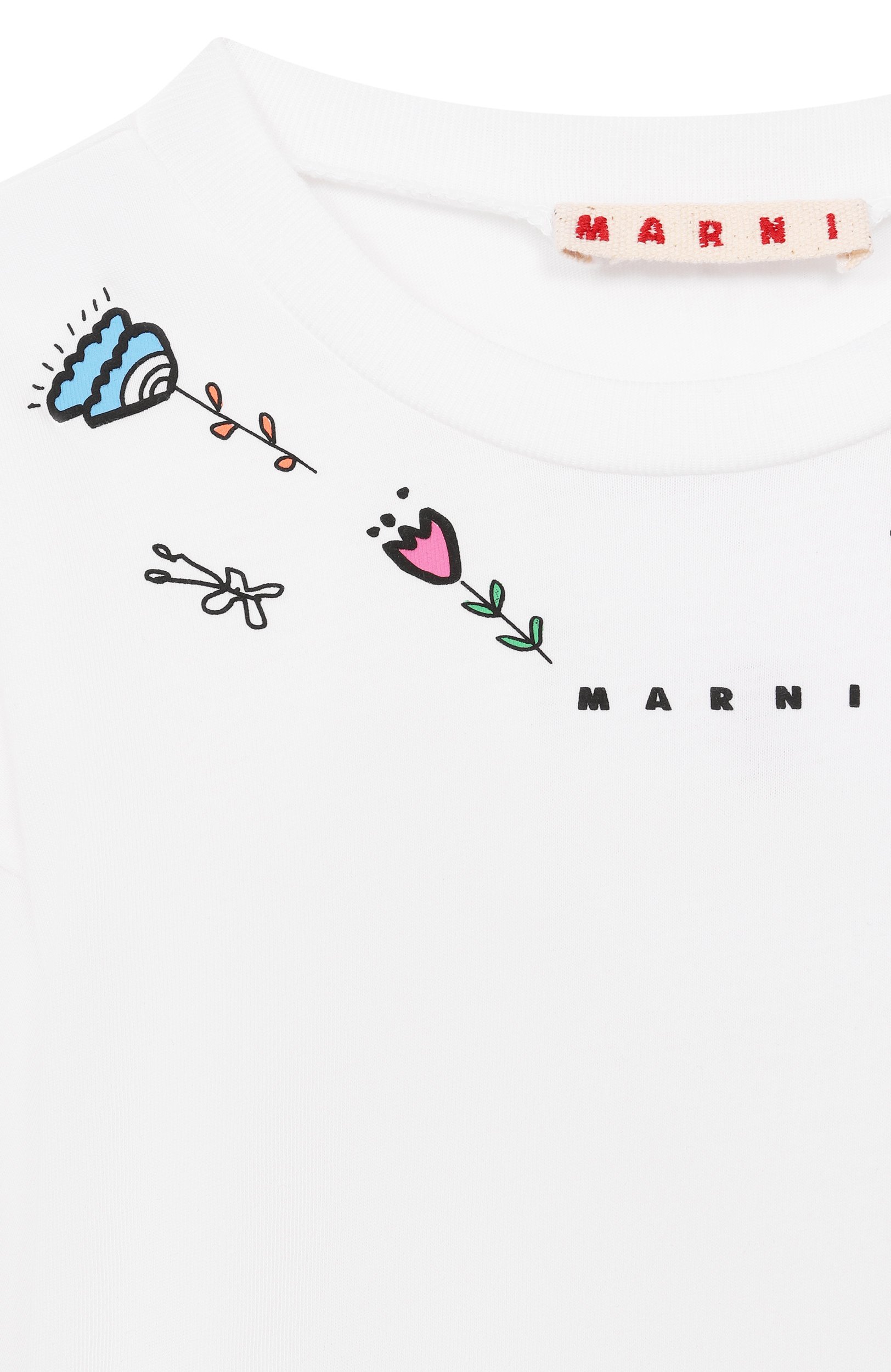 Хлопковый лонгслив MARNI, арт. M01899/M00SG, фото 3
