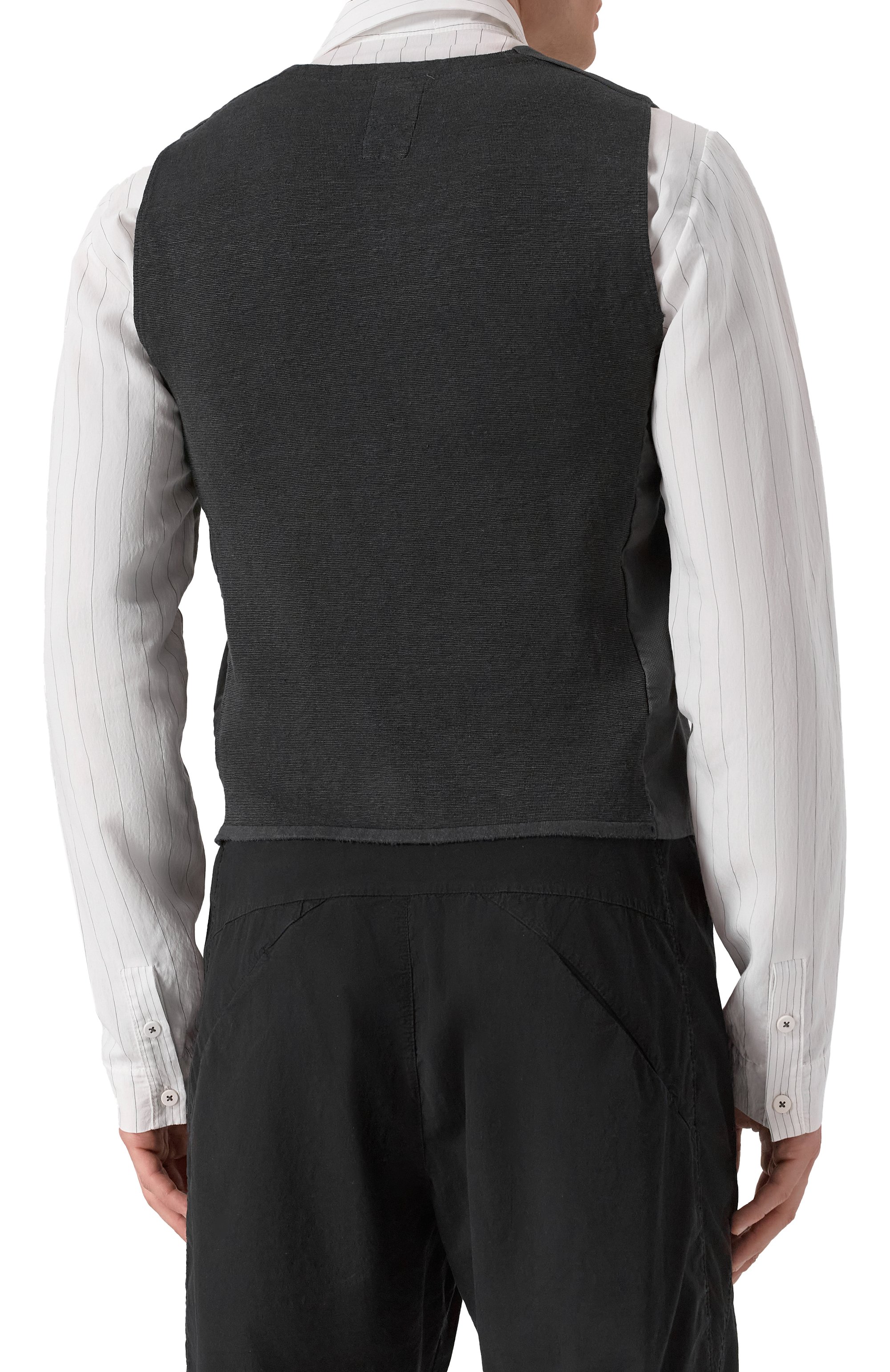 Жилет из хлопка и льна TRANSIT, арт. CFUTRZE144, фото 4