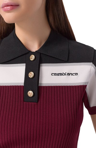 Поло из вискозы CASABLANCA, арт. W-SP26-KW-1233-01, фото 5