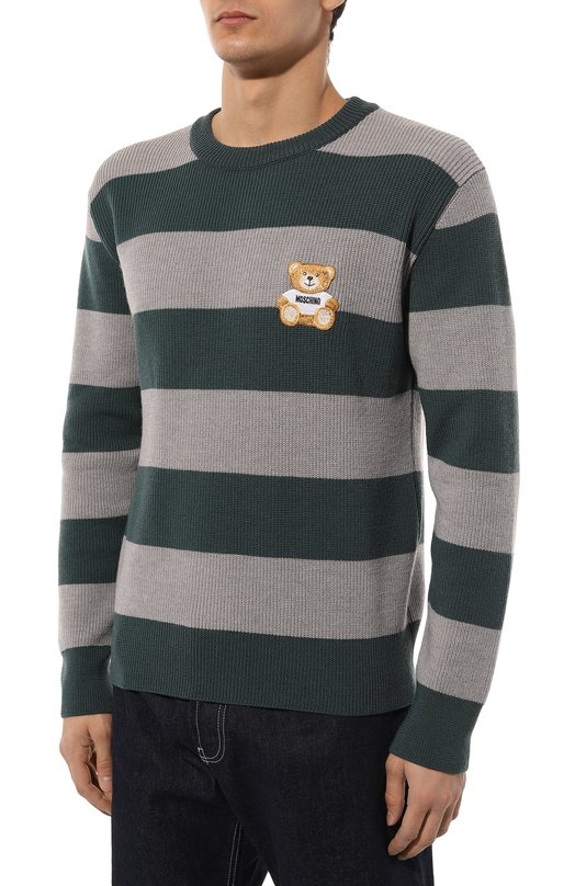 Шерстяной свитер Moschino Разноцветный, фото 3