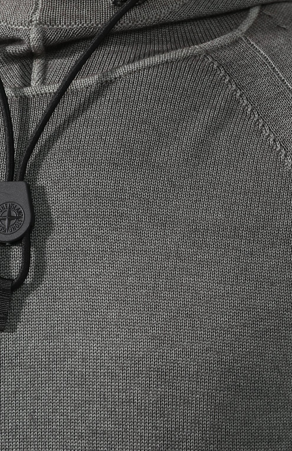 Шерстяной джемпер STONE ISLAND серого цвета по цене 28050 руб., арт. 7115573A8, фото 5 Шерстяной джемпер STONE ISLAND, арт. 7115573A8, фото 5