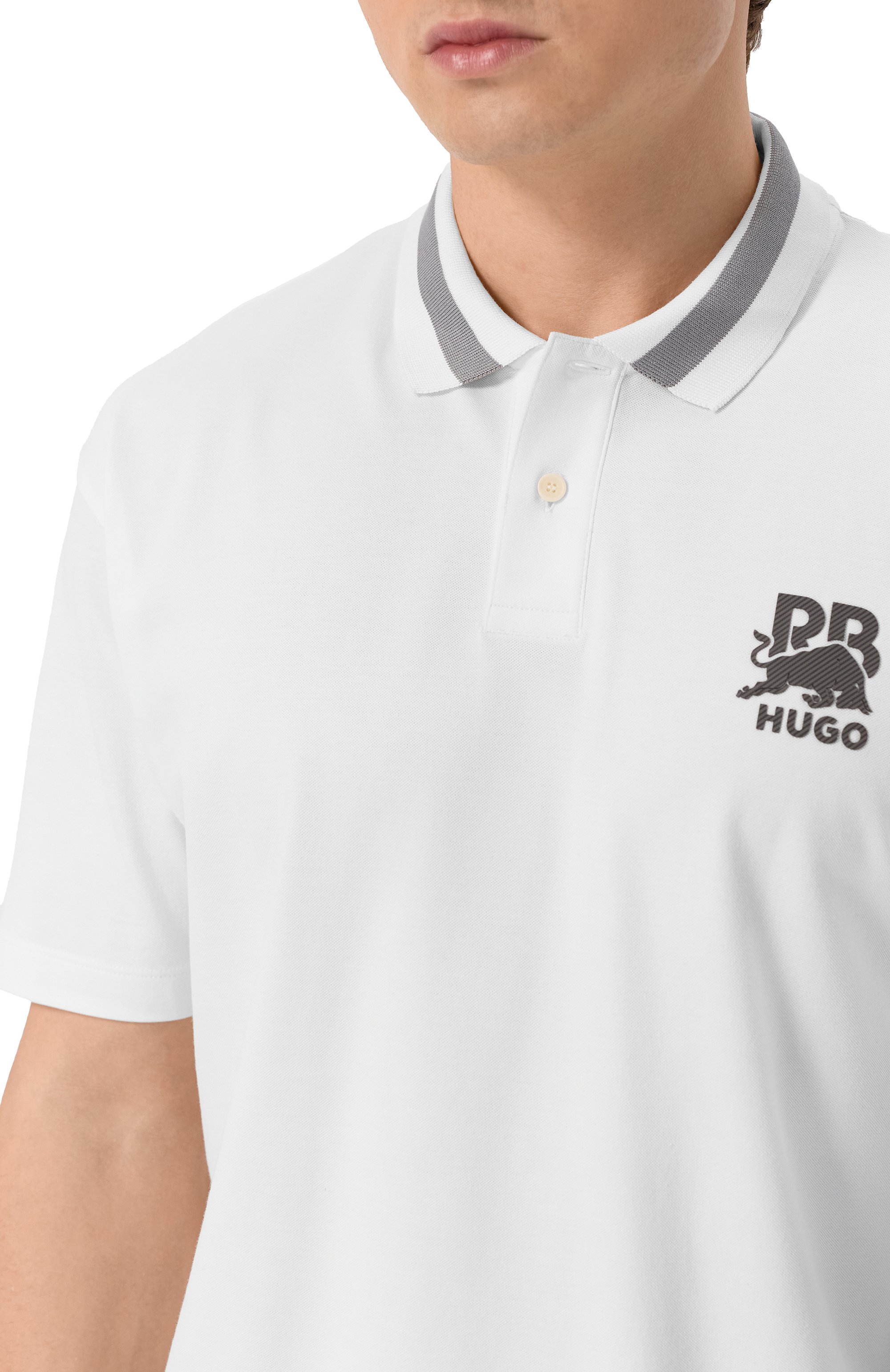 Хлопковое поло hugo x rb HUGO, арт. 50542748, фото 5