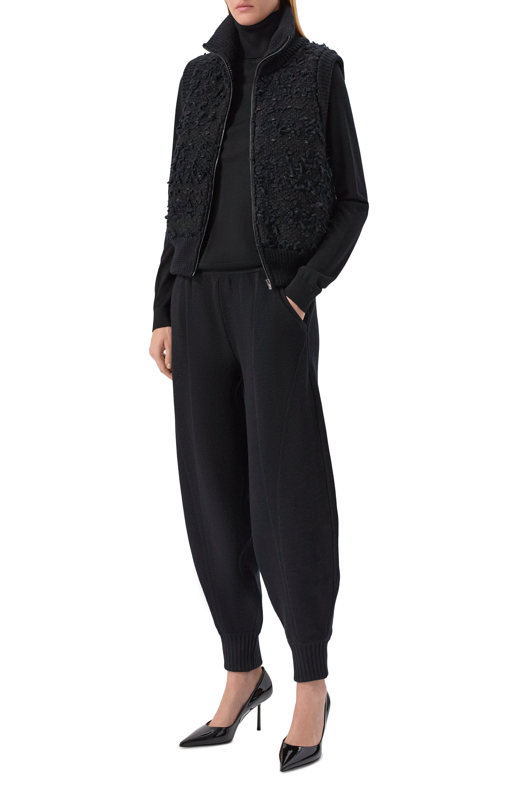 Джоггеры из шерсти и вискозы AND THE BRAND, арт. W26-P076-1202-900, фото 2