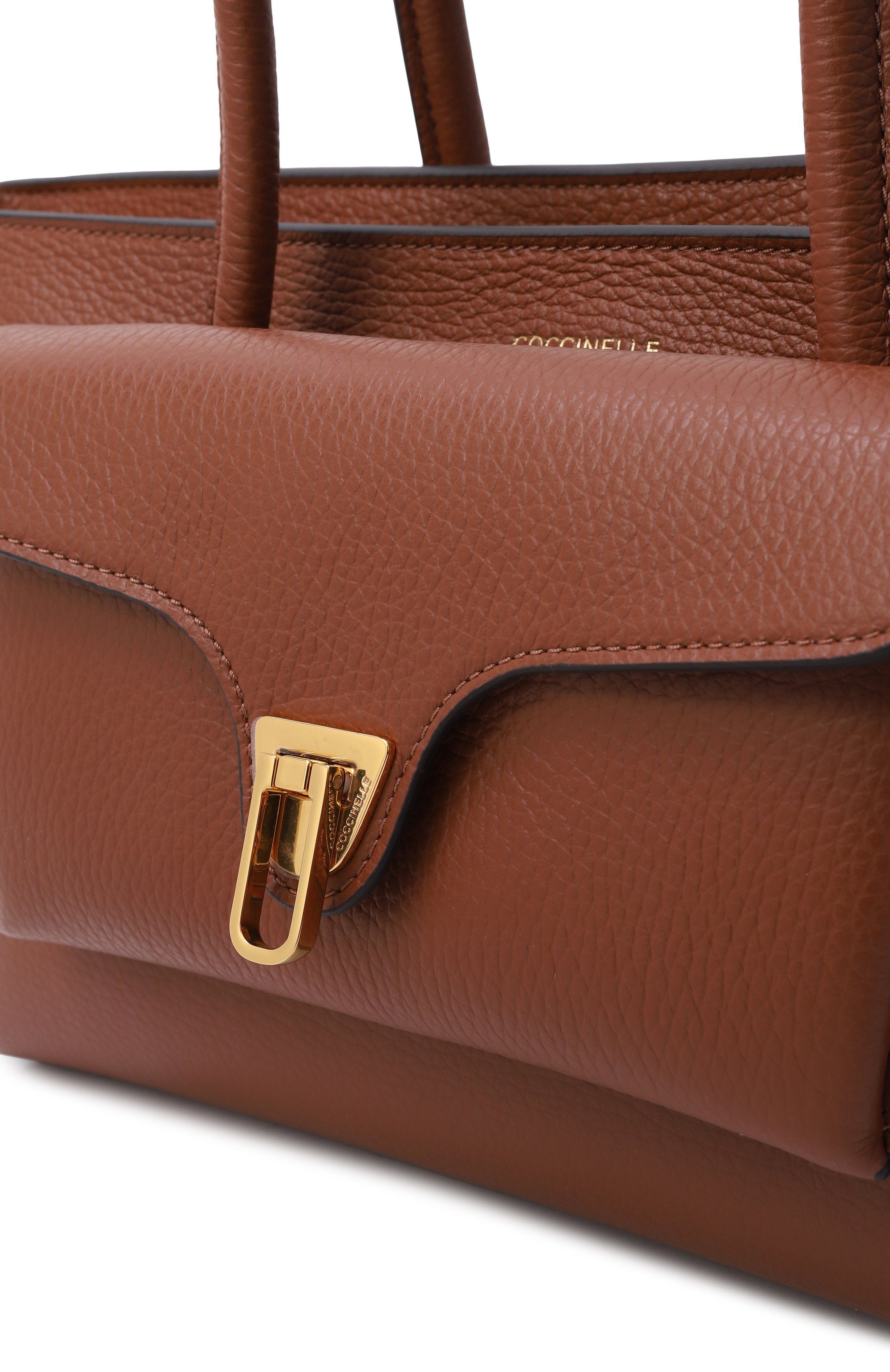 Сумка double beat COCCINELLE коричневого цвета по цене 44100 руб., арт. E1 T8A 11 03 01, фото 6 Сумка double beat COCCINELLE, арт. E1 T8A 11 03 01, фото 6