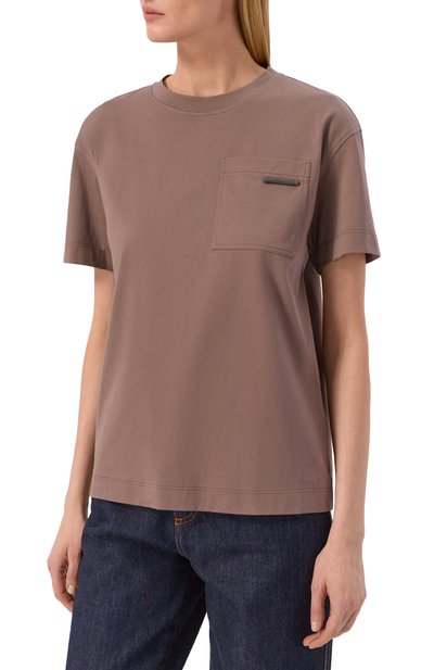 Хлопковая футболка BRUNELLO CUCINELLI, арт. M0T81EC710, фото 3