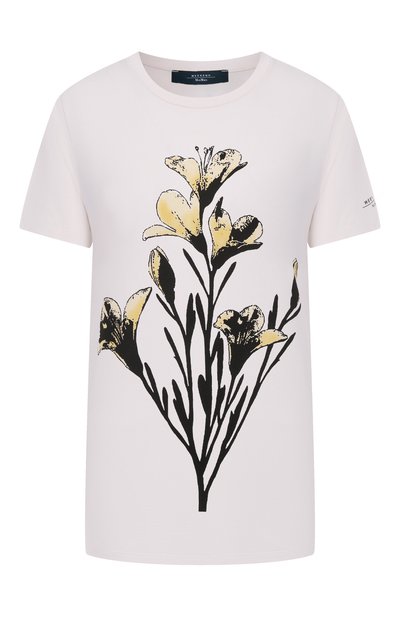 Женская хлопковая футболка WEEKEND MAX MARA, арт. GUGLIA