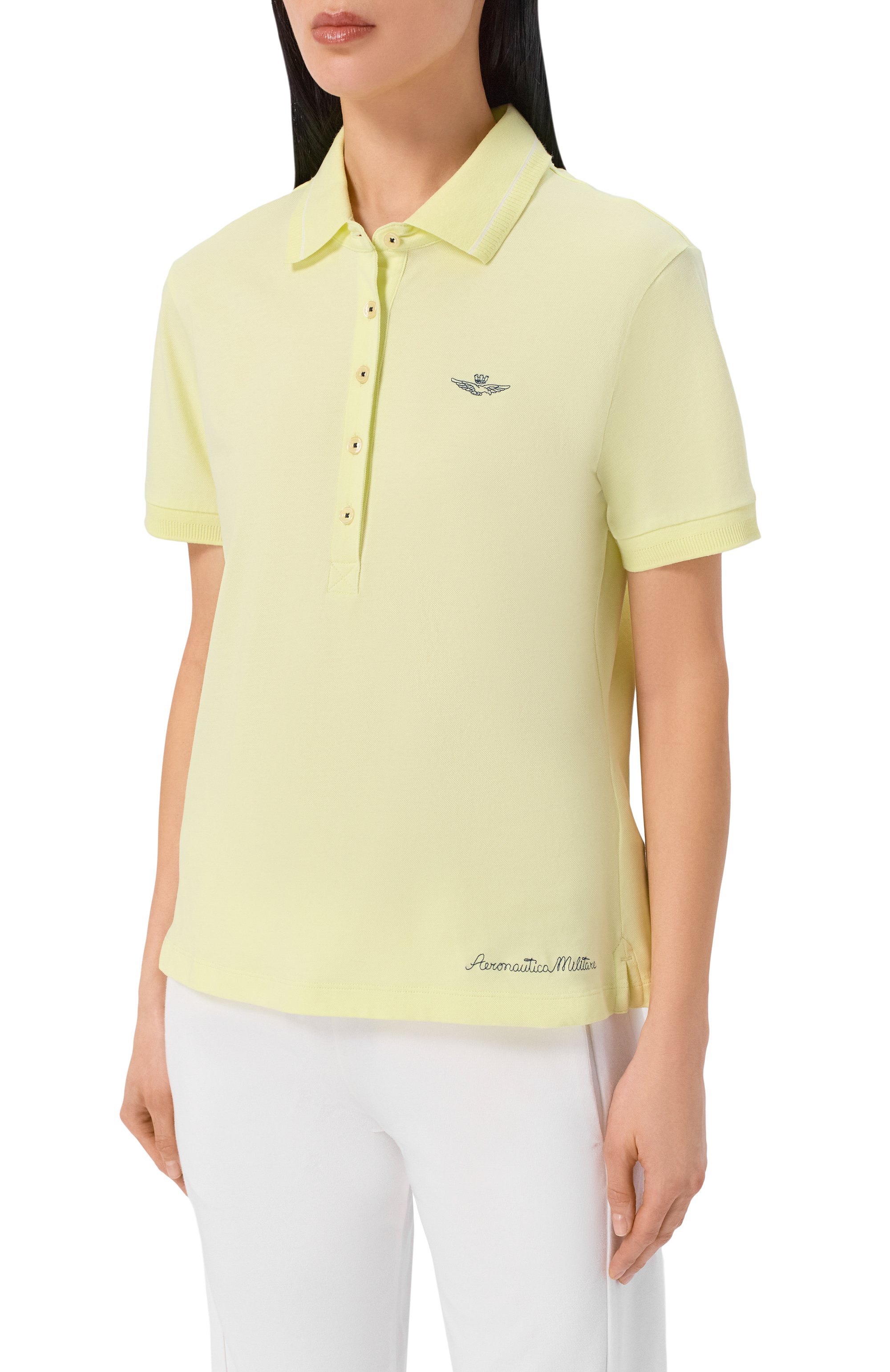 Хлопковое поло AERONAUTICA MILITARE, арт. P01911DP00343, фото 3