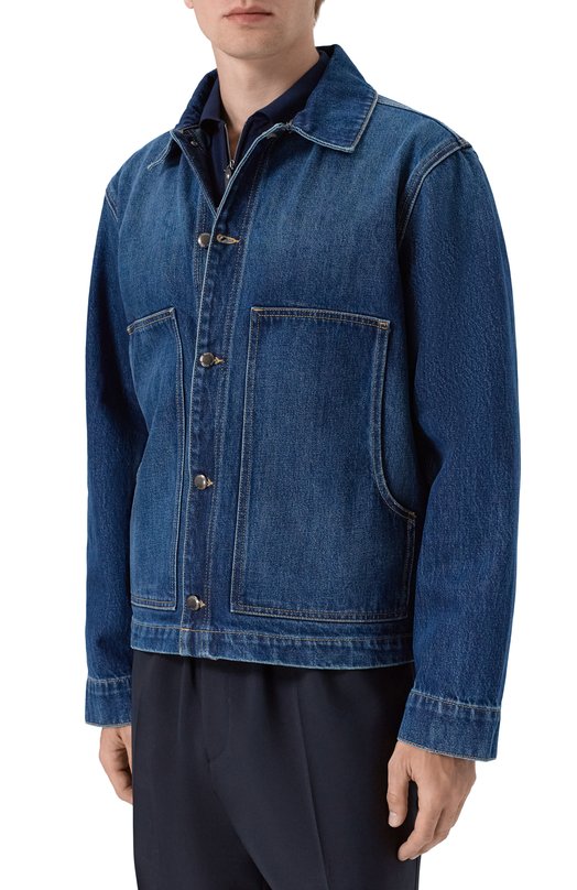 Джинсовая куртка 7 For All Mankind 7T3R0E35-1XA Синий  7T3R0E35-1XA Фото 3