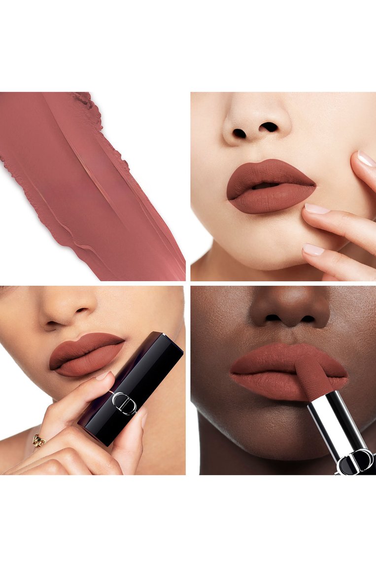Сменны�й блок помады для губ с вельветовым финишем rouge dior, оттенок 300 нюдовое платье (3,5g) DIOR, арт. C335600300, фото 1
