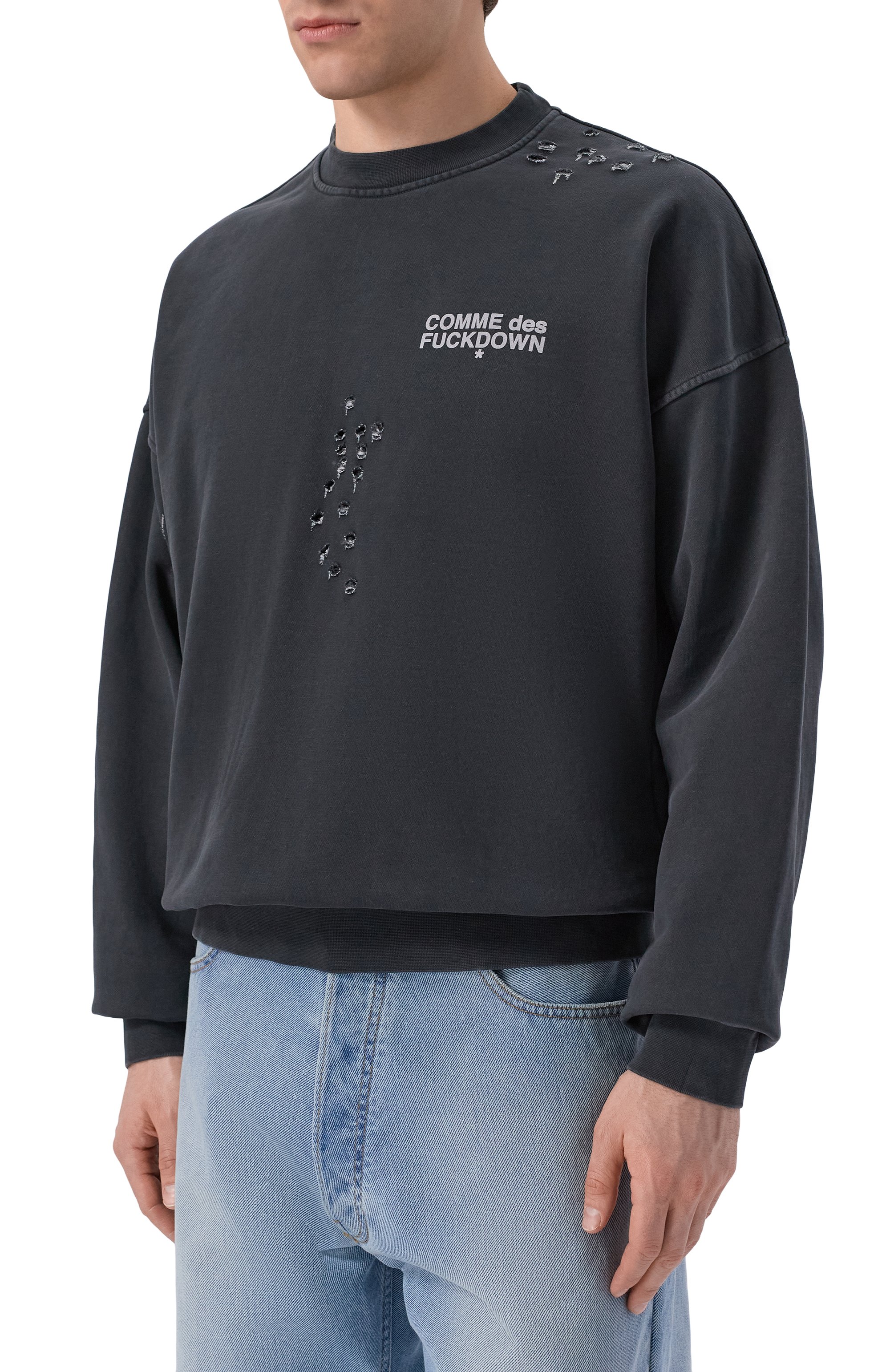 Хлопковый свитшот COMME DES FUCKDOWN, арт. CFABM01990, фото 3