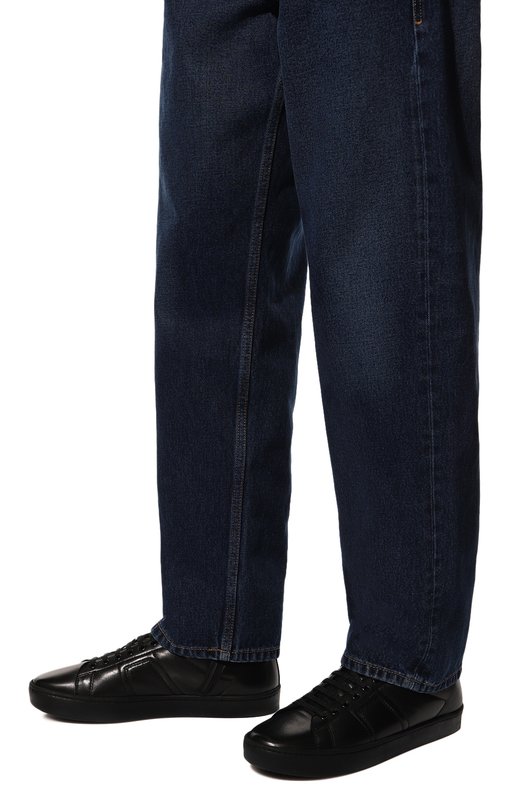 Кожаные кеды Officine Creative Чёрный, фото 3