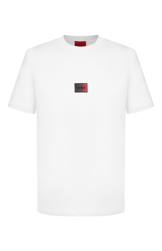 Хлопковая футболка HUGO 50553124 Белый 50553124