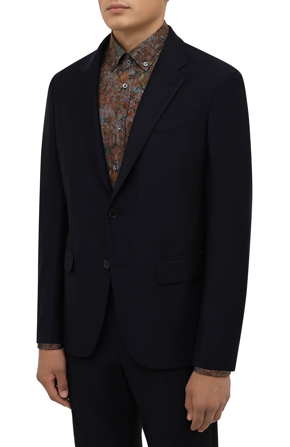 Шерстяной костюм ZEGNA темно-синего цвета по цене 324500 руб., арт. 277007/20PWKL, фото 2 Шерстяной костюм ZEGNA, арт. 277007/20PWKL, фото 2