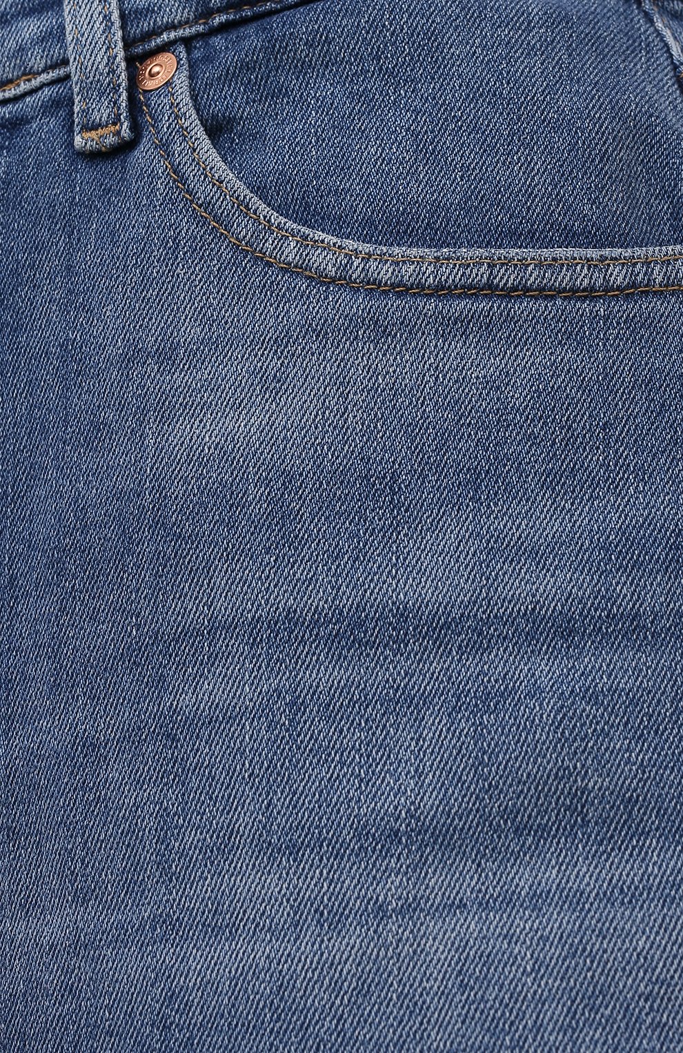 Джинсовая юбка 7 FOR ALL MANKIND синего цвета по цене 14800 руб., арт. JSQFA500MI, фото 5 Джинсовая юбка 7 FOR ALL MANKIND, арт. JSQFA500MI, фото 5