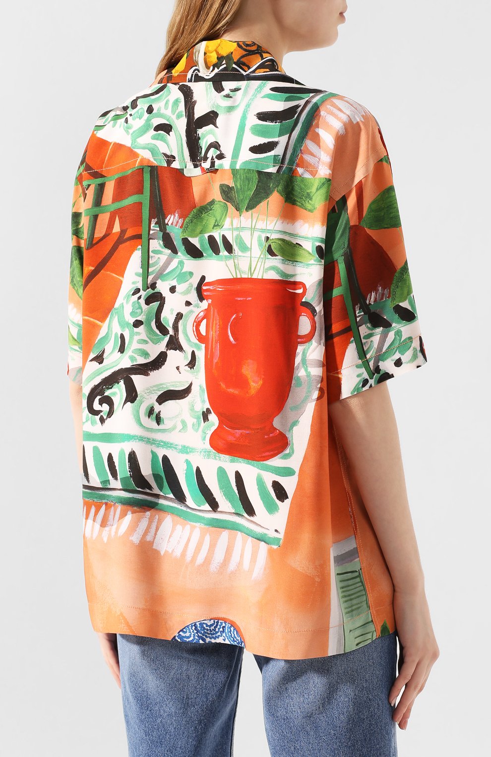 Рубашка из вискозы JACQUEMUS разноцветного цвета по цене 19700 руб., арт. 205SH21/1905W, фото 4 Рубашка из вискозы JACQUEMUS, арт. 205SH21/1905W, фото 4