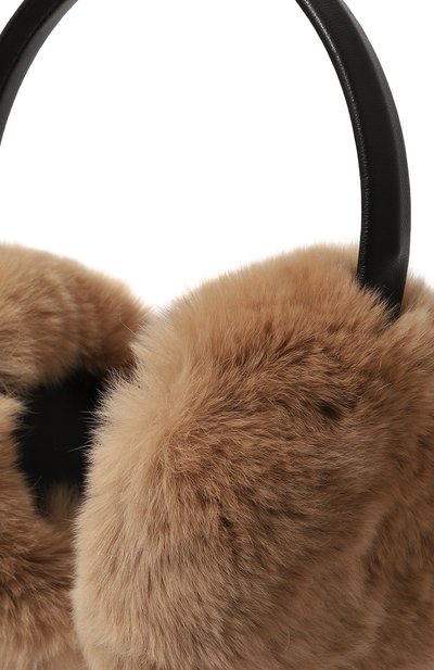 Меховые наушники из кролика YVES SALOMON, арт. 23WAA110XXREXX, фото 4