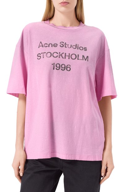 Хлопковая футболка ACNE STUDIOS, арт. FN-UX-TSHI000013/CL0196, фото 3