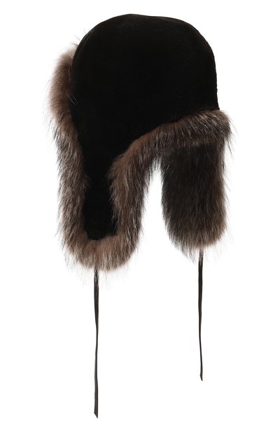 Шапка-ушанка сандра из меха енота и нутрии FURLAND, арт. 0168118350001200002, фото 2