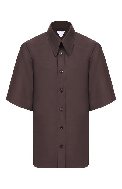 Женская рубашка из шерсти и шелка BOTTEGA VENETA, арт. 860125/V6D60