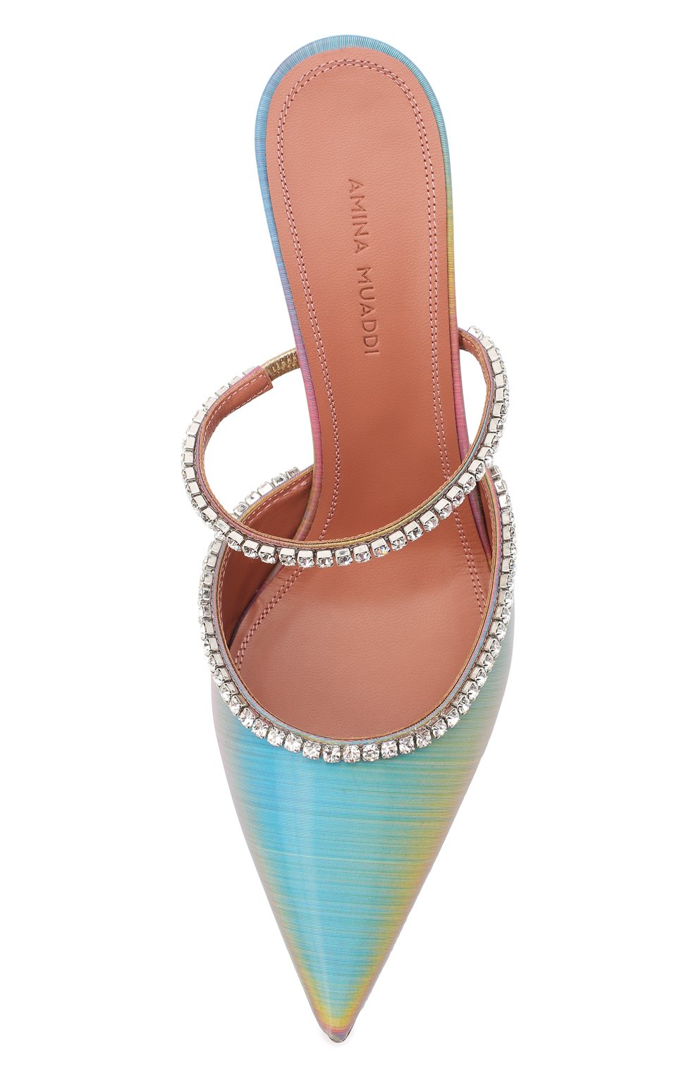 Текстильные мюли gilda AMINA MUADDI разноцветного цвета по цене 111500 руб., арт. GILDAMULESP/LED/MULTIC0L0R, фото 5 Текстильные мюли gilda AMINA MUADDI, арт. GILDAMULESP/LED/MULTIC0L0R, фото 5