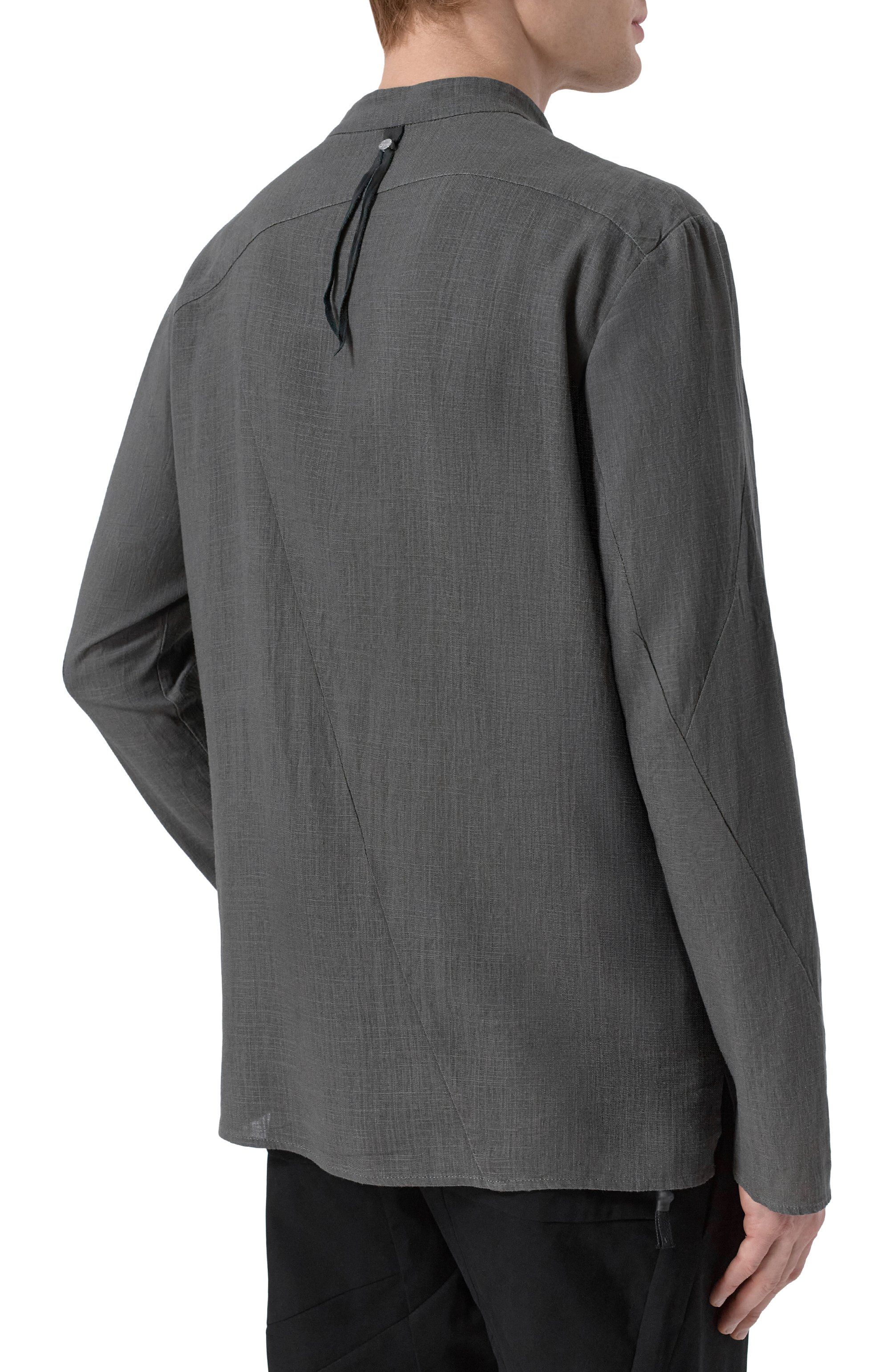 Рубашка из вискозы и льна 139DEC, арт. ST447-GRE, фото 4