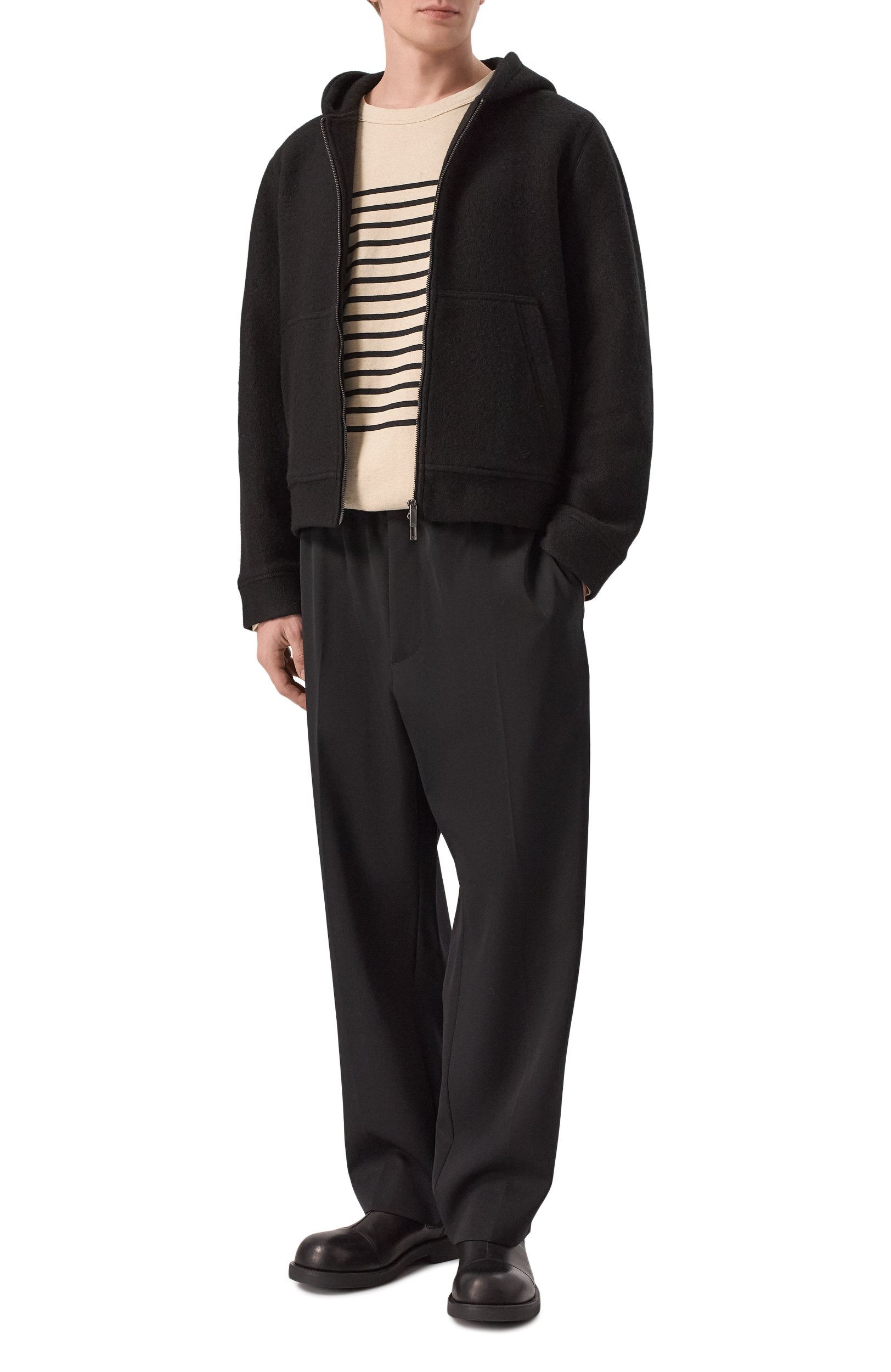 Лонгслив из хлопка и льна EMPORIO ARMANI, арт. EM006927/AF28307, фото 2