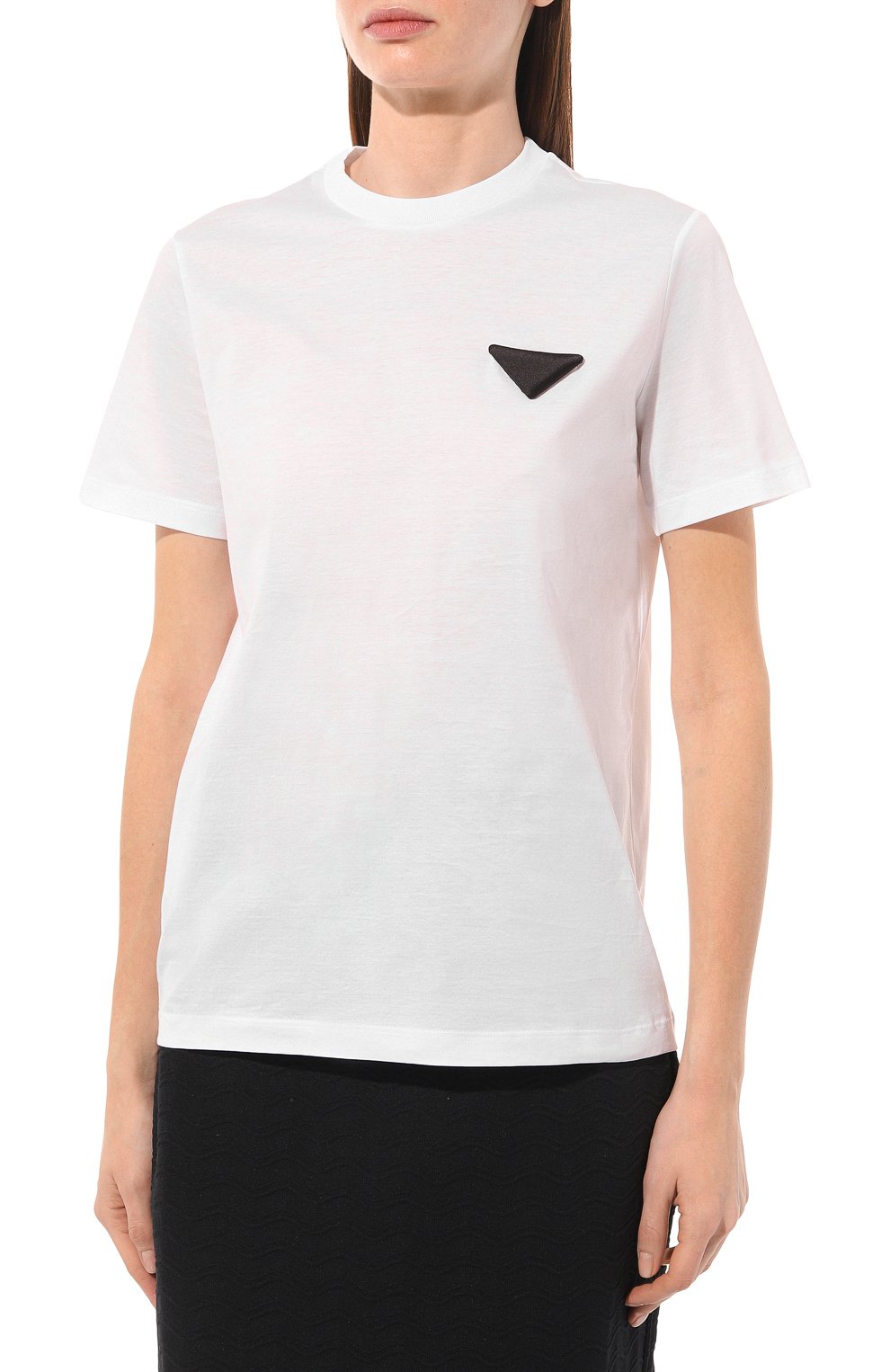 Хлопковая футболка PRADA, арт. 35838-ILK-F0009-221, фото 3