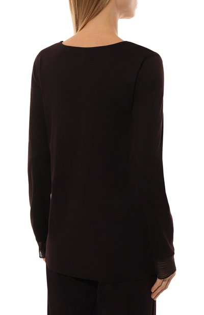 Хлопковая пижама HANRO темно-фиолетового цвета по цене 30940 руб., арт. 074879, фото 4 Хлопковая пижама HANRO, арт. 074879, фото 4