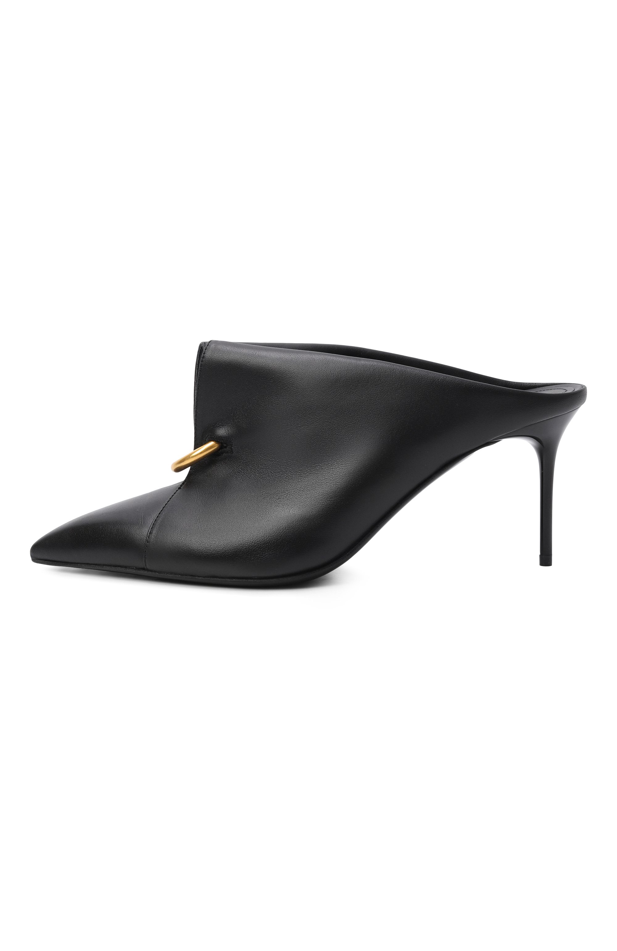 Кожаные мюли BALMAIN, арт. GN1UR192/LNAP, фото 4