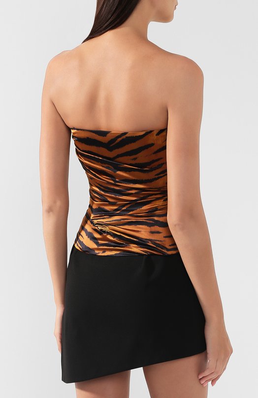 Шелковый топ Alexandre Vauthier Разноцветный, фото 4