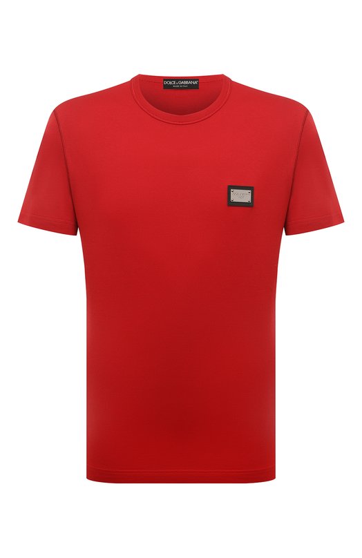 Хлопковая футболка Dolce & Gabbana G8PT1T/G7F2I Красный G8PT1T/G7F2I
