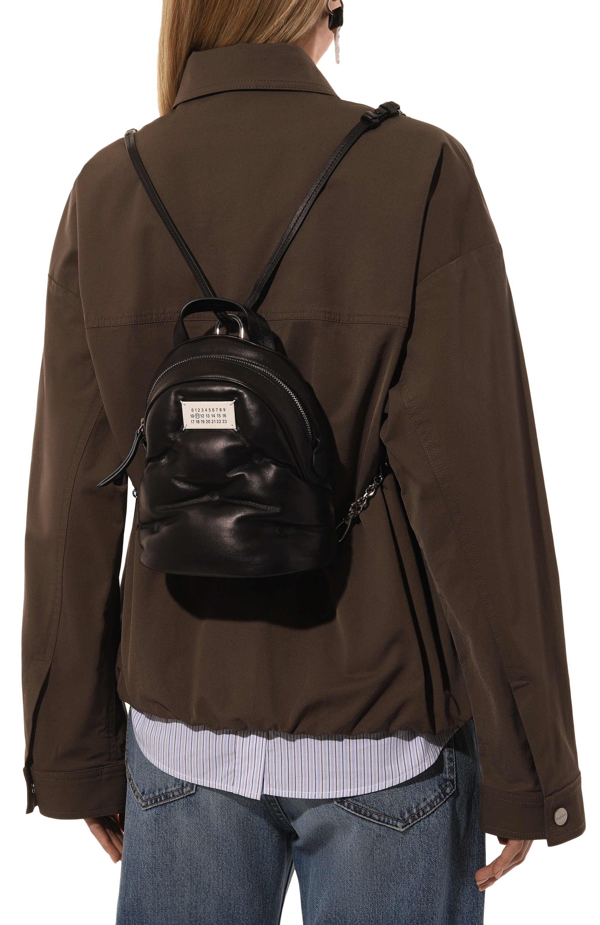 Рюкзак glam slam MAISON MARGIELA черного цвета по цене 185000 руб., арт. S56WA0014/P4300, фото 8 Рюкзак glam slam MAISON MARGIELA, арт. S56WA0014/P4300, фото 8