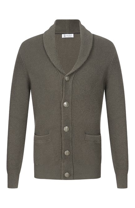 Мужской хлопковый кардиган BRUNELLO CUCINELLI, арт. MNI709706