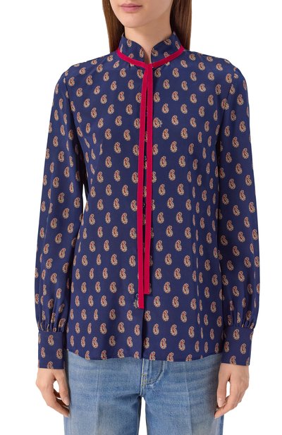 Шелковая рубашка VALENTINO, арт. 7B3AB7U1/9JA, фото 3