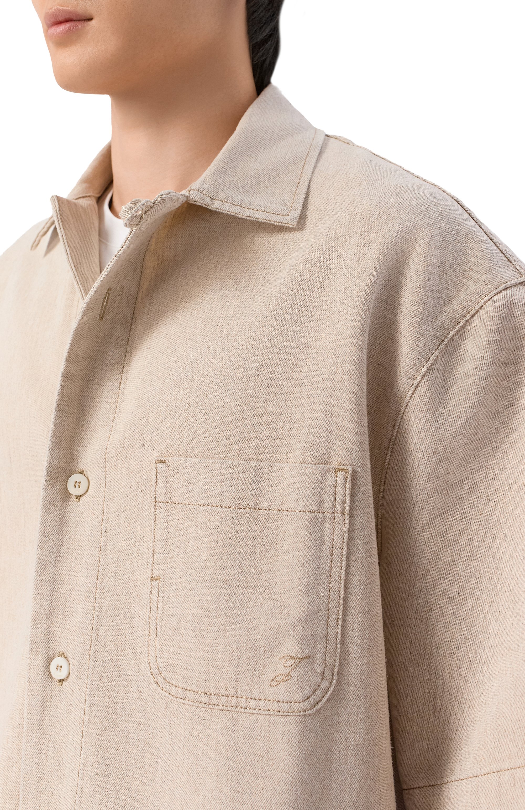 Джинсовая рубашка JACQUEMUS, арт. 26ESHM00585/AD00044, фото 5