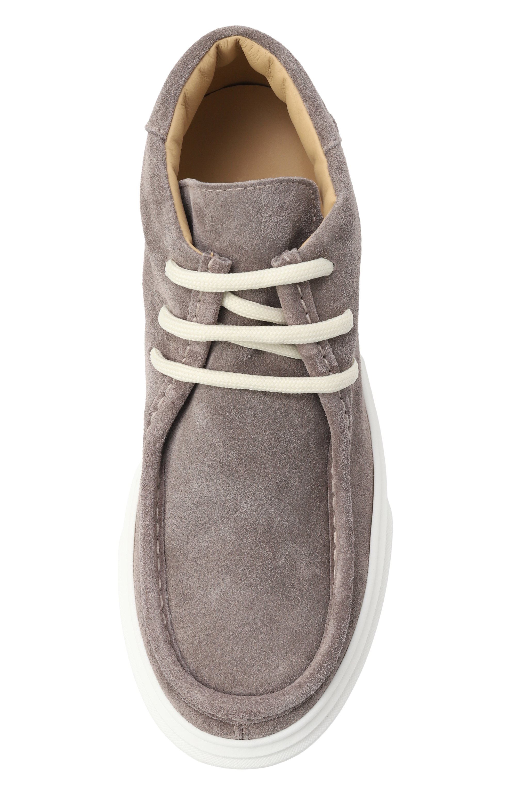 Замшевые дерби MONTELPARE TRADITION темно-бежевого цвета по цене 26150 руб., арт. MT18310/36-40, фото 4 Замшевые дерби MONTELPARE TRADITION, арт. MT18310/36-40, фото 4