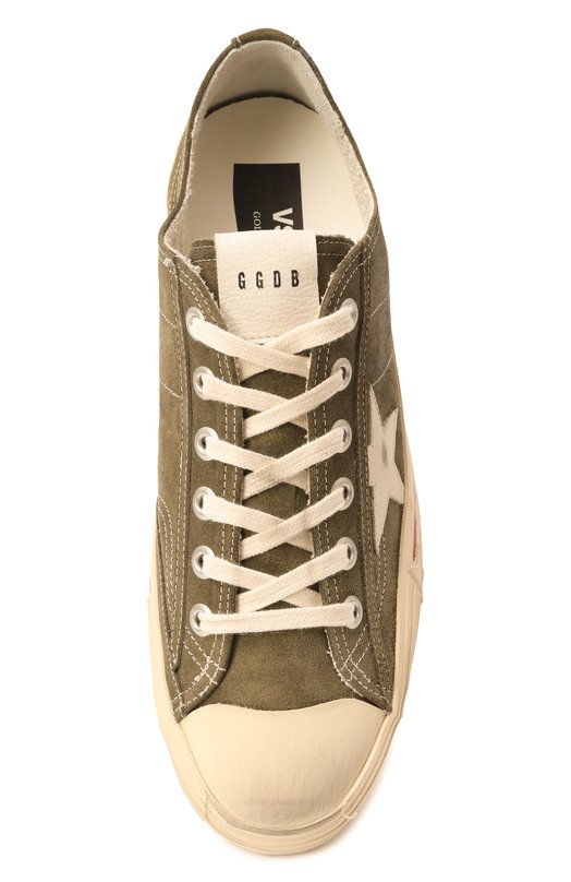 Замшевые кеды V-Star Golden Goose Deluxe Brand GMF00129.F003417 Зелёный  GMF00129.F003417 Фото 6