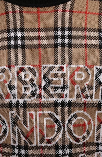 Свитер из шерсти и хлопка BURBERRY, арт. 8038621, фото 5