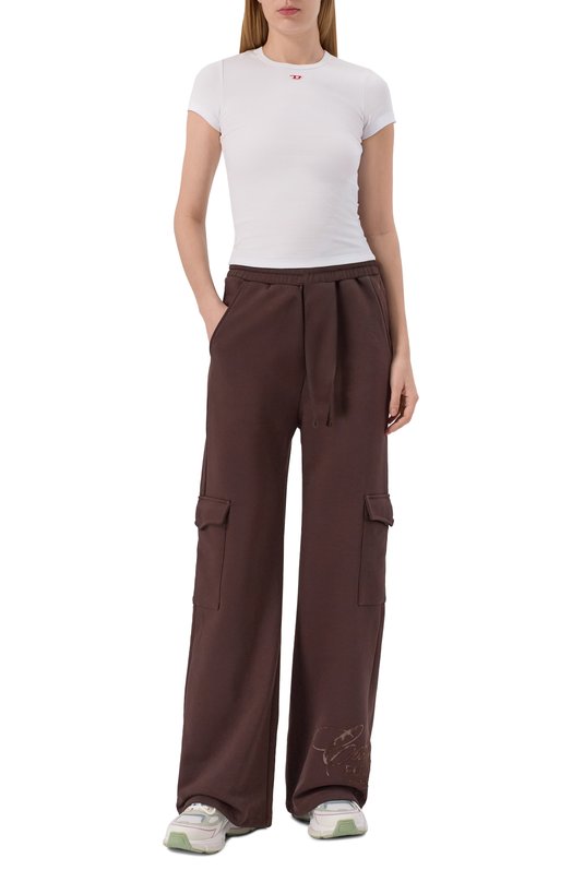 Хлопковые брюки-карго Comme des Fuckdown CFABW01398 Коричневый  CFABW01398 Фото 2