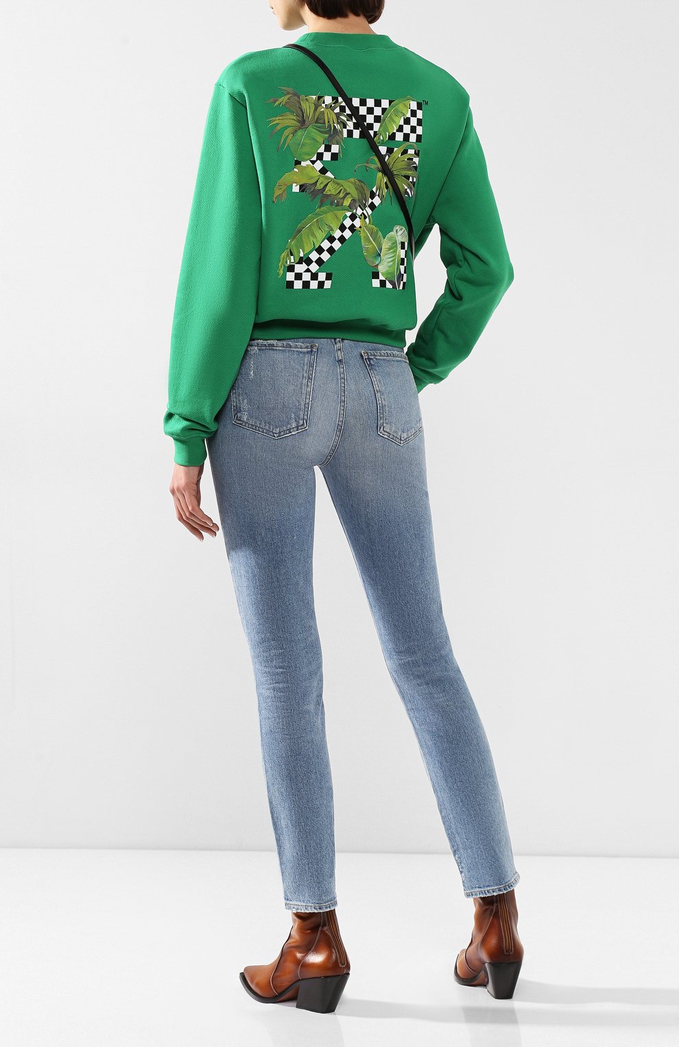 Хлопковый свитшот OFF-WHITE, арт. 0WBA026F19F300534010, фото 2