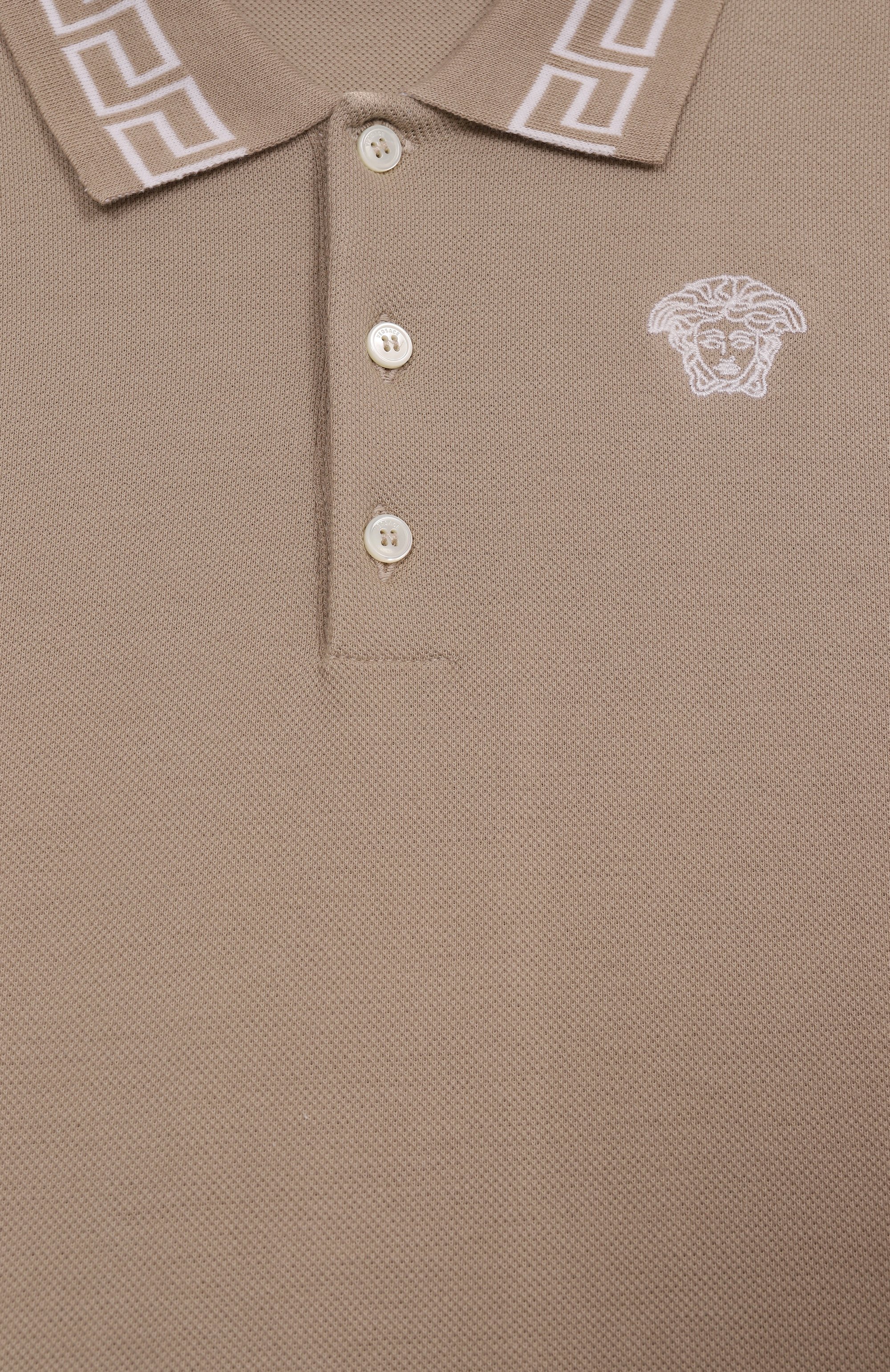 Хлопковое поло VERSACE, арт. 1018495/1A13012/8A-14A, фото 3