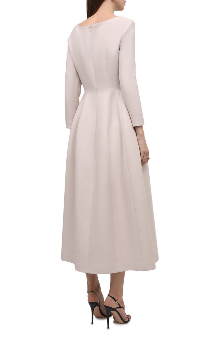 Платье из шерсти и шелка THE ROW, арт. 5968W1279, фото 4