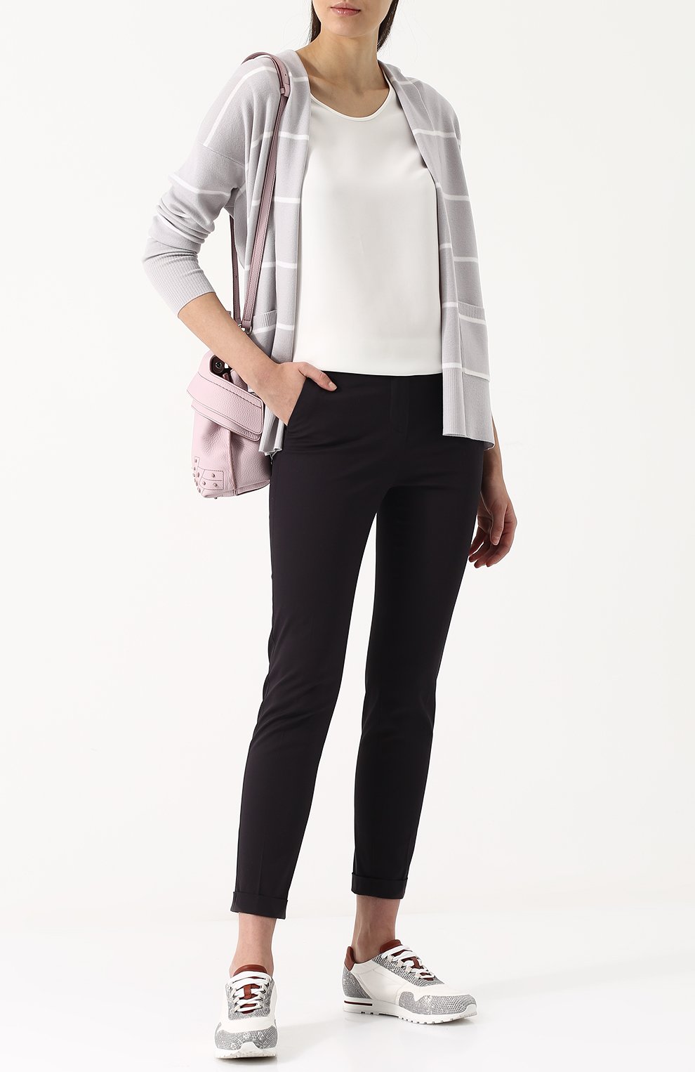 Комбинированные кроссовки wind с отделкой из кожи ящерицы LORO PIANA, арт. FAI1025, фото 2