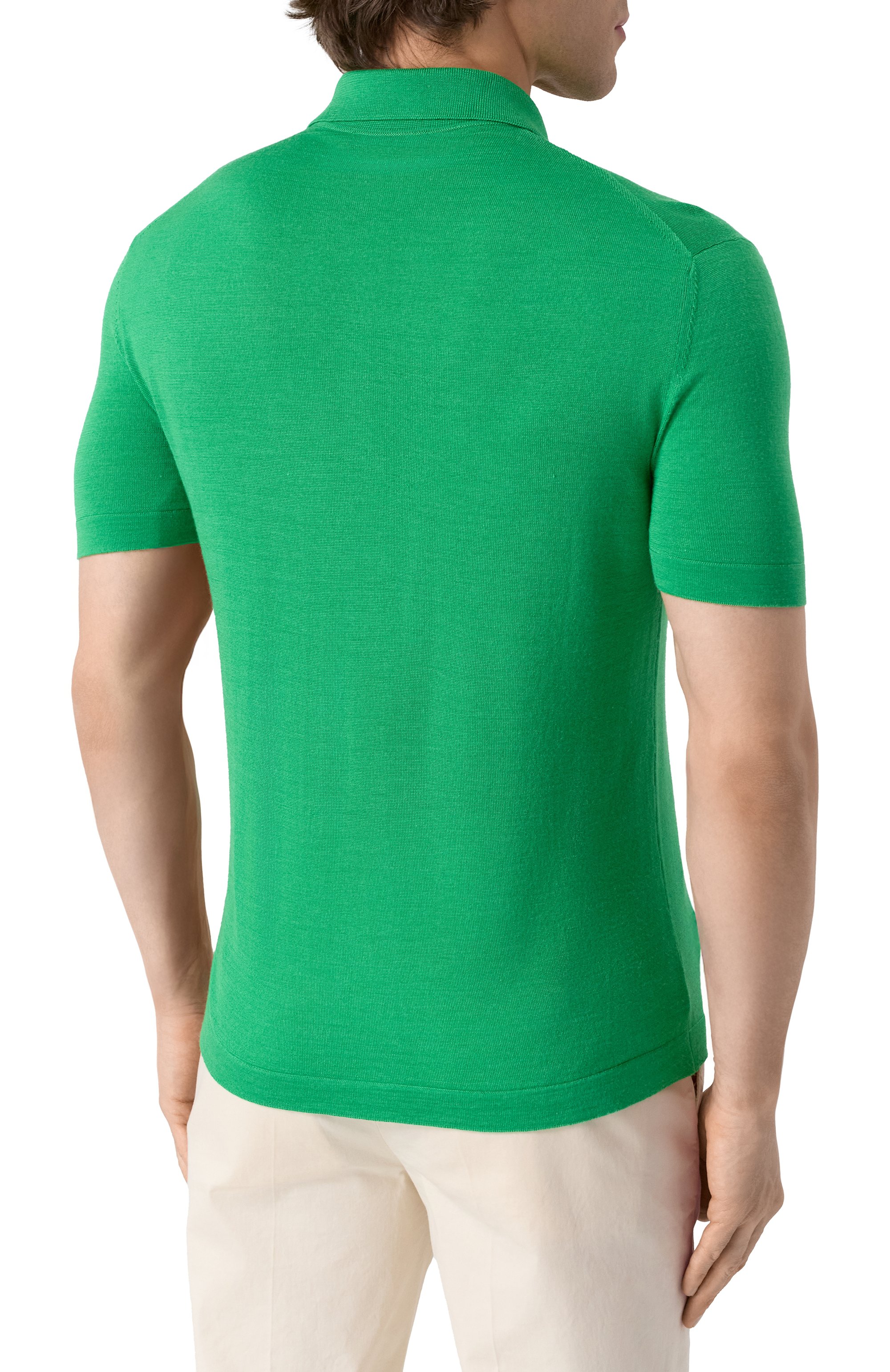 Рубашка из шерсти и шелка KITON, арт. UMM059508, фото 4