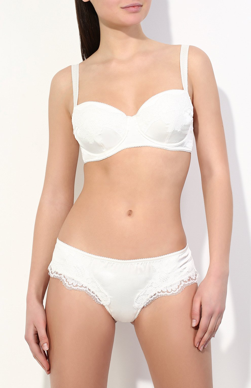 Шелковые трусы с кружевной отделкой DOLCE & GABBANA, арт. 0122/02A02T/FUADG, фото 2